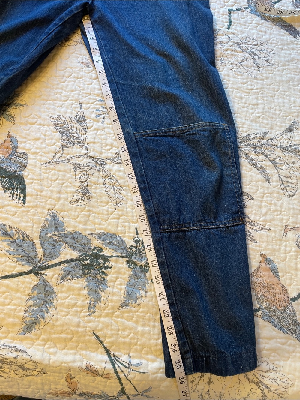 VTG Women's Blue Denim Overall Jumpsuit - Sleeveless Utility Style - Picture 10 of 11